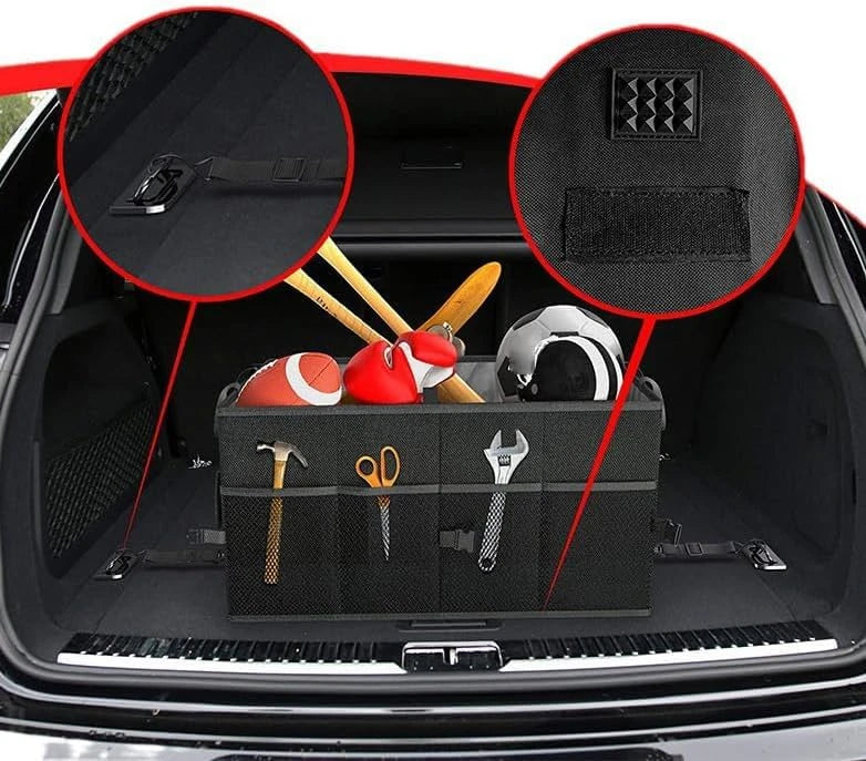 Organisateur de Coffre Voiture 55–65 L – Pliable, Renforcé et Modulable