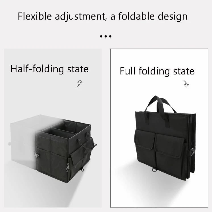 Organisateur de Coffre Voiture 55–65 L – Pliable, Renforcé et Modulable
