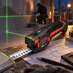 Mètre ruban laser multifonctions 5 m avec niveau à bulle