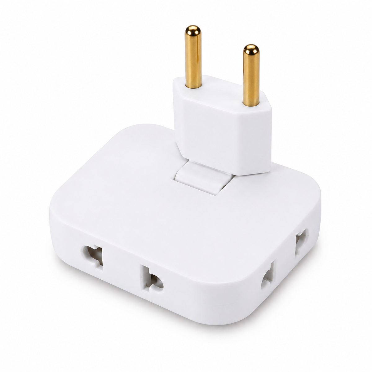 Adaptateur mural pivotant 3 prises – Format compact