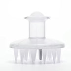Brosse applicatrice d’huile et masseur du cuir chevelu 2-en-1