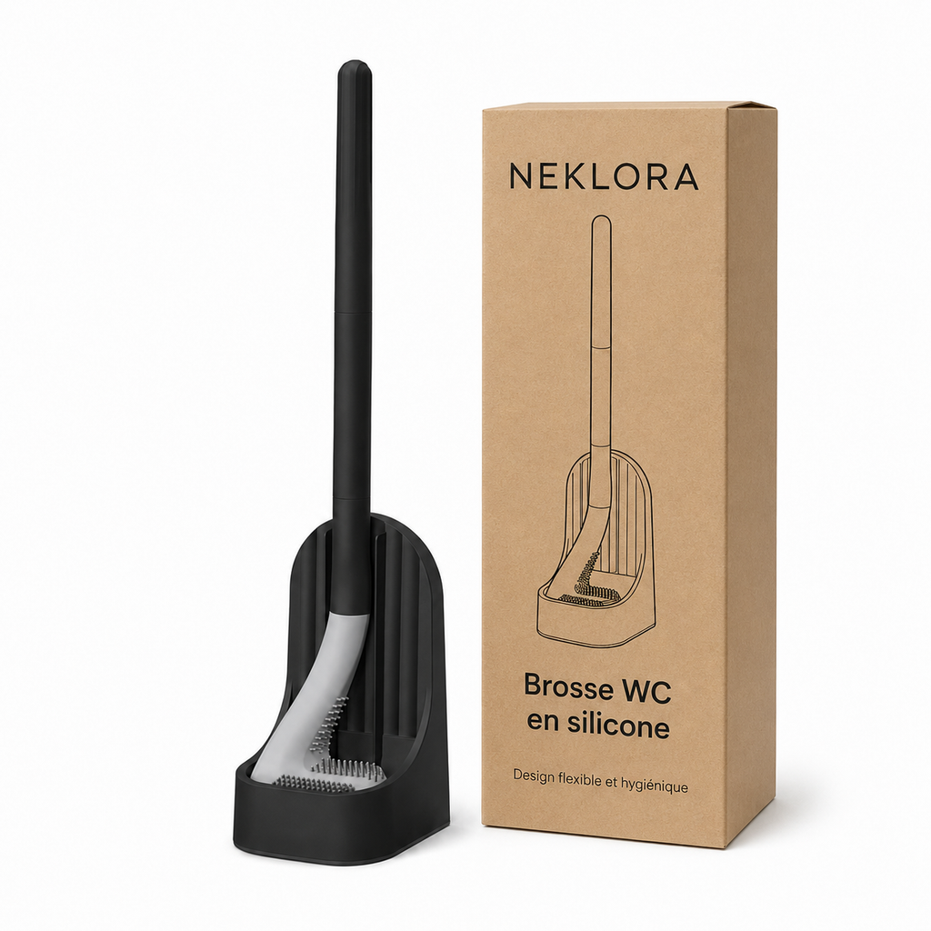 Brosse WC flexible avec support – Neklora