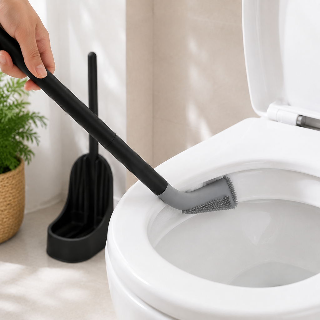 Brosse WC flexible avec support – Neklora