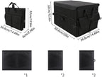 Organisateur de Coffre Voiture 55–65 L – Pliable, Renforcé et Modulable
