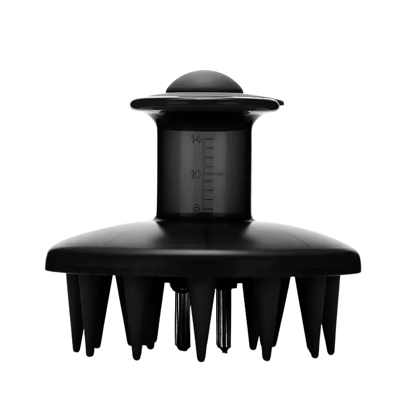 Brosse applicatrice d’huile et masseur du cuir chevelu 2-en-1