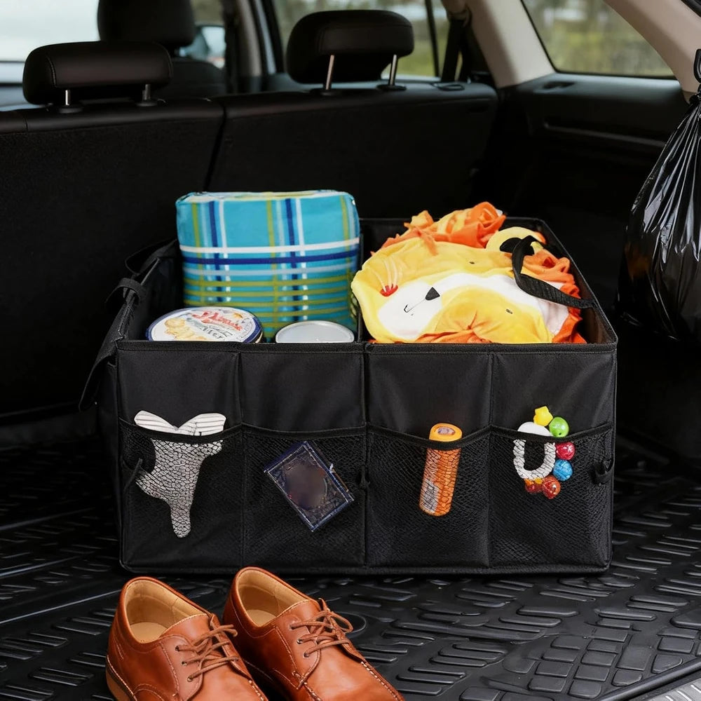 Organisateur de Coffre Voiture 55–65 L – Pliable, Renforcé et Modulable
